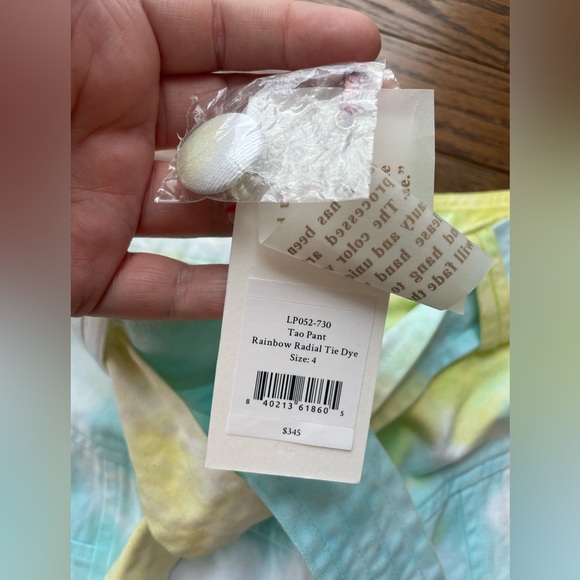 LOVESHACKFANCY Tao Pant Rainbow Radial Tie Dye Read Description - Picture 3 of 16